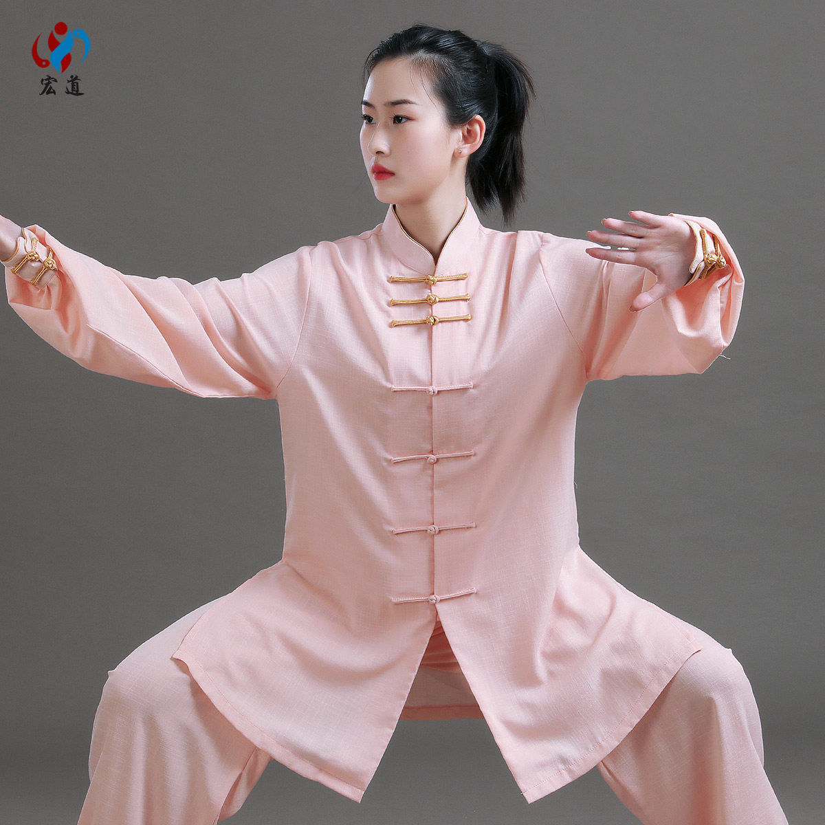 速发太极服夏演新款洋气飘服武术表季逸男太极拳辟谷练功服春