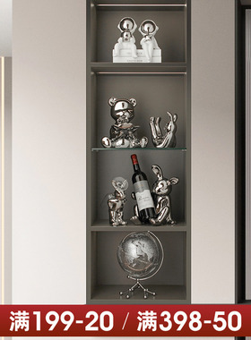 速发档摆美创意摆件家居饰品客厅轻奢酒柜电视柜高贝汉设乔迁新居