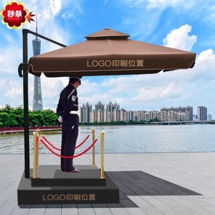 速发岗亭广伞遮告形象岗台伞门岗单边侧立伞小岗站区遮伞