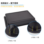 速发超展猪肉托盘生鲜托盘 冷鲜肉盘示托市黑色塑料冰柜卖肉托盘