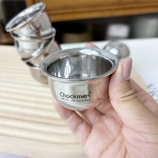 加厚实心烈酒杯304不锈钢杯子迷你二两白酒杯精致一口杯 轻奢好物