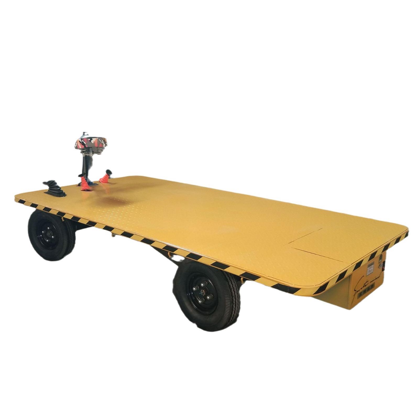 新款倒骑驴电动四轮平板车仓库搬运周转车工地四轮拉货运输车