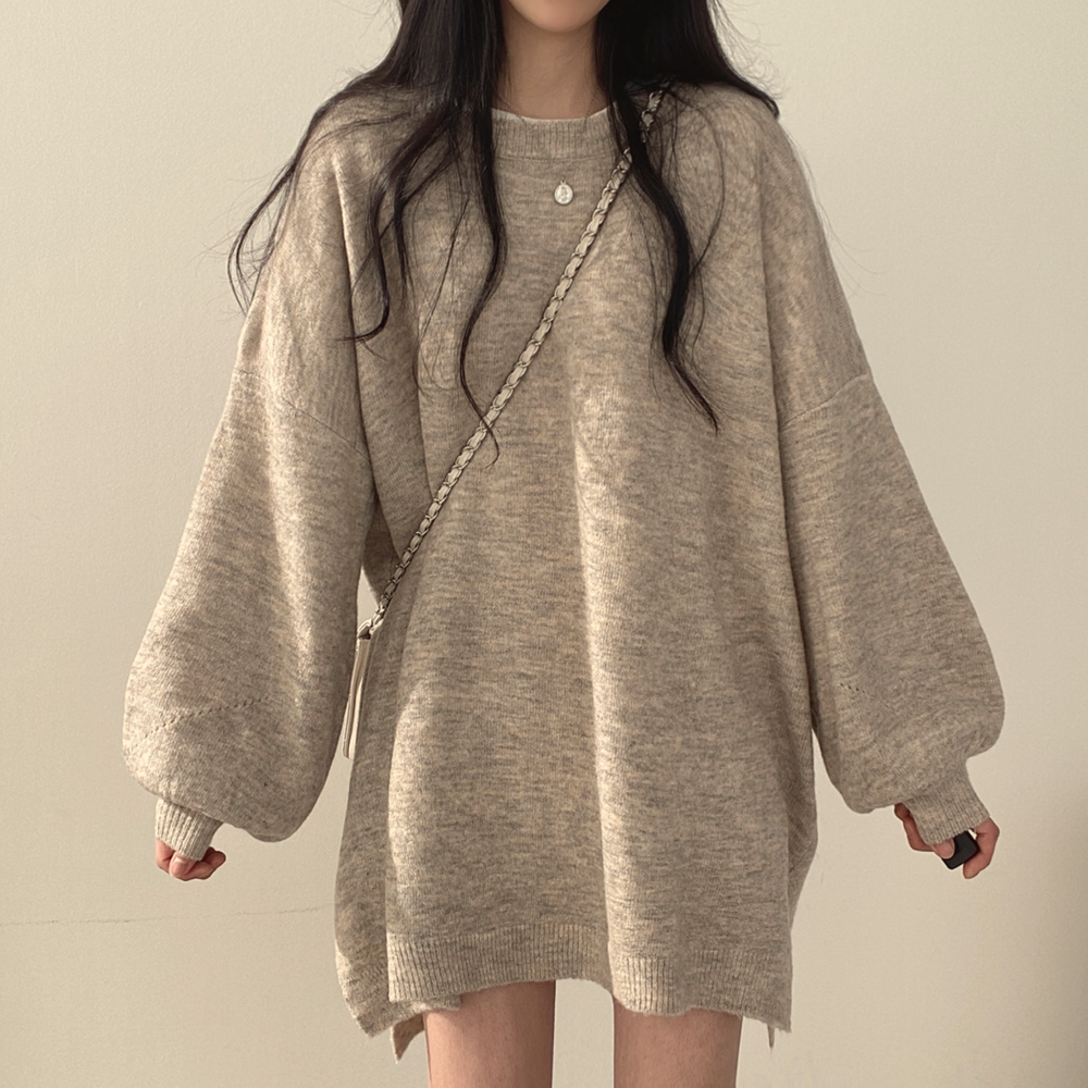 chic 韩版圆领灯笼袖针织毛衣,女装/女士精品,毛衣,淘宝优惠券,粉丝福利购,淘宝优惠卷