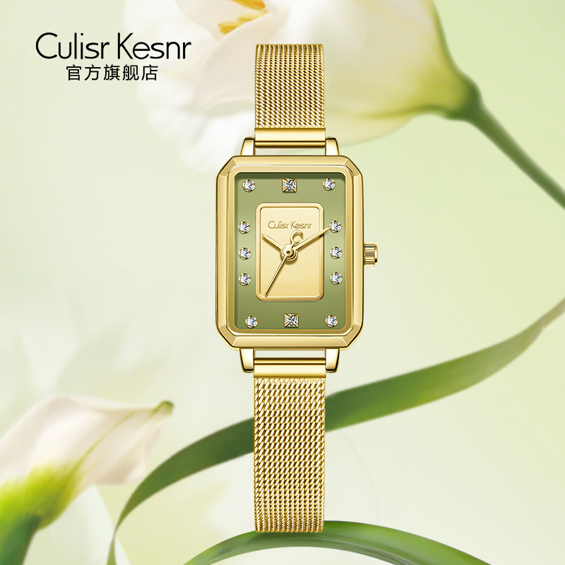 小方糖手表女款2025新款抹茶绿