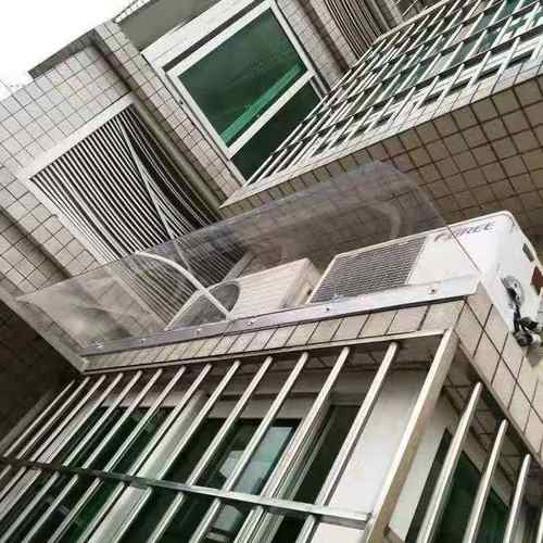 极速阳台防水挡板雨棚户外防雨庭院门上遮空调雨搭无Y声遮阳棚窗