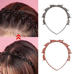 极速Double Bangs Hairstyle Hair Clips Hairpin RHead Hoop Twi