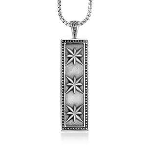 极速Retro square octagonal star BDeizi flower pendant access
