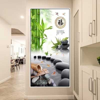 极速Entrancfe painting vertical version corridor and aisle p