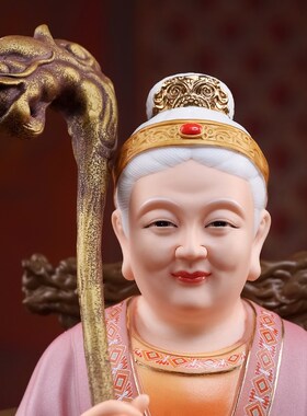 新品陶瓷土地公像土地婆神v像供奉家用土地公公婆婆爷爷奶奶摆件