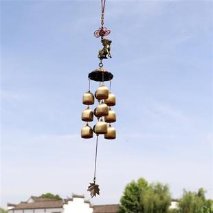 麒麟铜风铃挂饰门饰挂件居家装 饰店铺门铃民族风招财金属纯铜铃铛