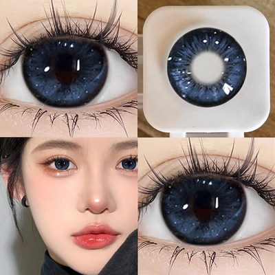 新款蓝色日抛美瞳30片大小直径一次性隐形眼镜官方正品旗舰店网红