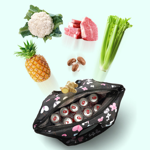 热销买菜购物车便携拉杆袋u防水印花超轻便万向轮小拉车可提可拉