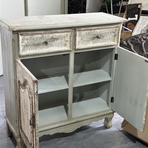 热销质感超好!法k式复古做旧实木雕花家具仿古柜子餐边柜玄关柜装