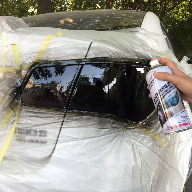 热销汽车大灯改色尾灯贴膜熏黑磨砂改装后尾全车灯膜可.撕喷漆喷