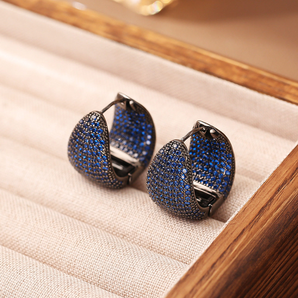 欧美重工复古满钻锆石耳环感时尚精致大气耳饰小众名媛风耳扣,饰品/流行首饰/时尚饰品新,耳环,淘宝优惠券,粉丝福利购,淘宝优惠卷