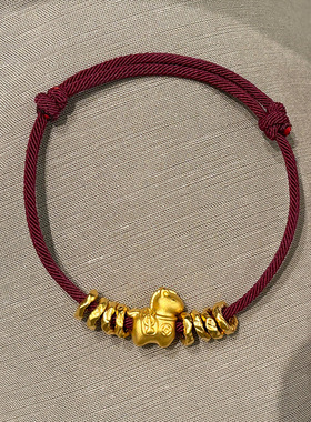 新中式马年本命红绳手链