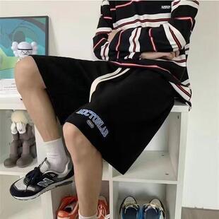 大码 华夫格短裤 宽松休闲运动五分裤 学生短裤 男 短裤 夏季 男胖子新款