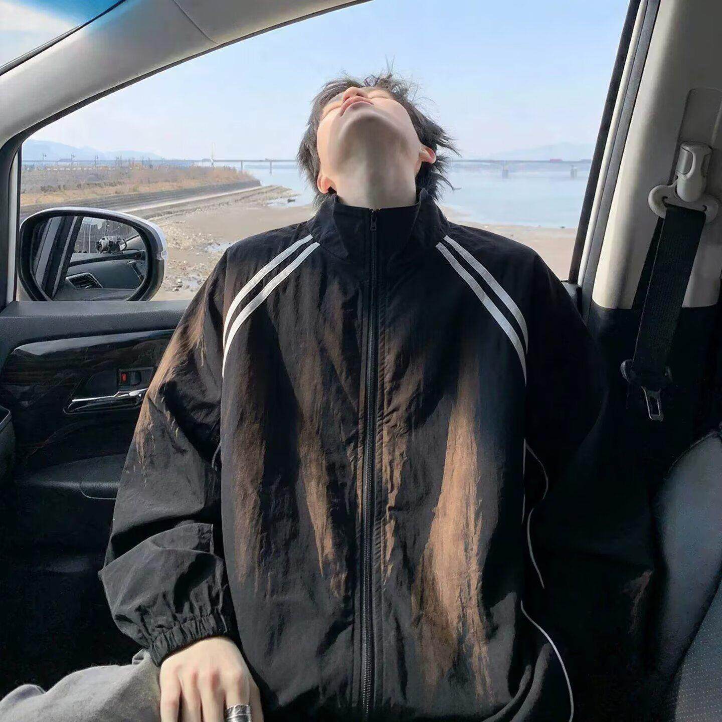 新款潮流气质风衣男高质量薄款夏季新款男款防晒衣外套夹克上衣
