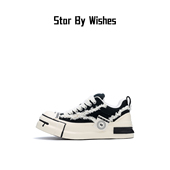 厚底增高帆布鞋 Wishes贴贴鞋 Star 花卷鞋 潮流面包鞋 情侣板鞋