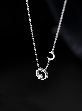 极速日月同辉项链轻奢小x众设计锁骨链女2022年新款夏