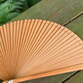 极速全竹舞蹈折扇纯色q原竹色女式 简约复古汉服旗袍 随身百搭日式