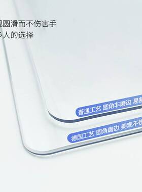 极速软玻璃PVC圆桌布防水防油防烫免洗桌布圆形透明tpuN餐桌垫桌