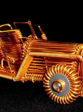 极速纯手工铝线军车模型工艺礼品复古金属汽车模型家W居橱窗展厅