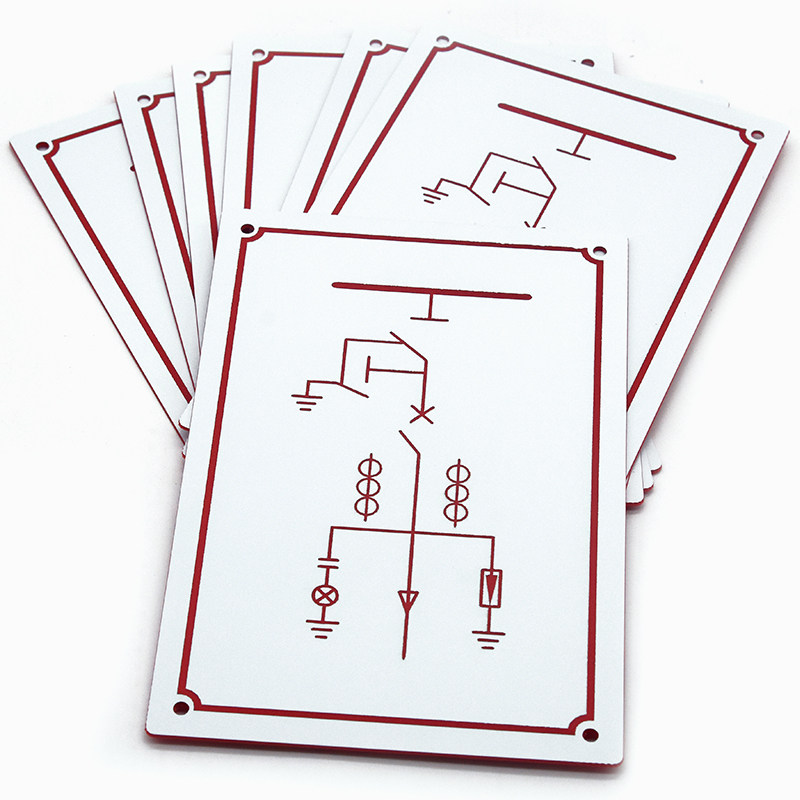 极速品配电箱高压柜模r拟牌双色板压克力电N气标牌雕刻牌标识牌