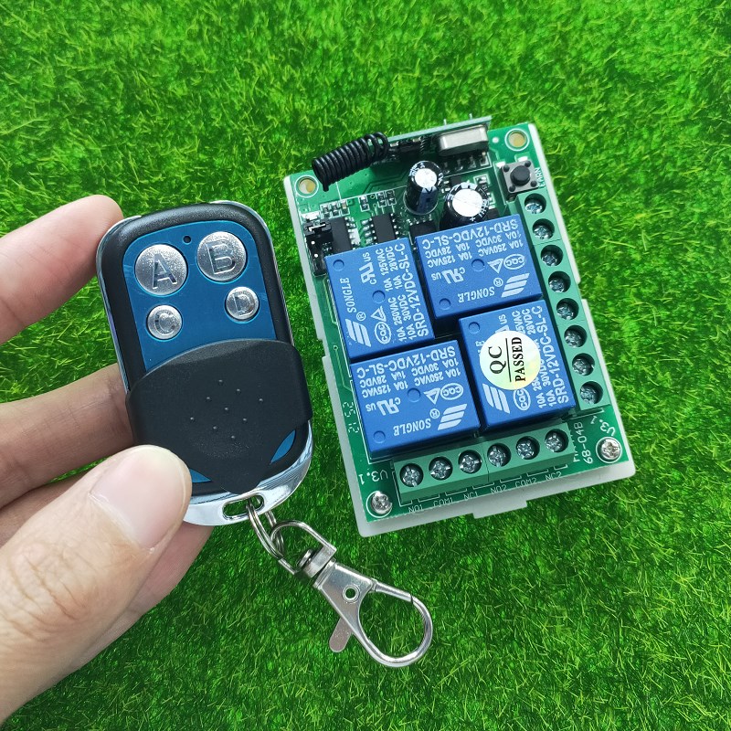 极速12V-24V4路车q尾板 喇叭 升降机 灯具电机道闸车灯开关+小金