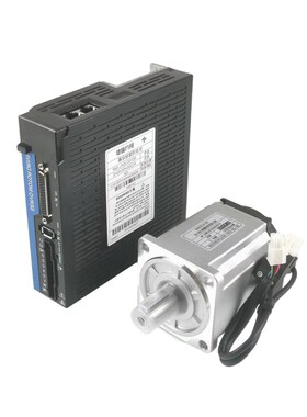 极速400W750W伺服电机套装6080法兰2.4NM3000转轴R径19mm360度卧