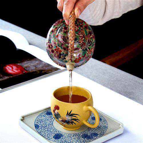极速鸡缸杯名家手工功夫茶u杯紫砂品茗杯鸡缸杯单个主人杯茶具小