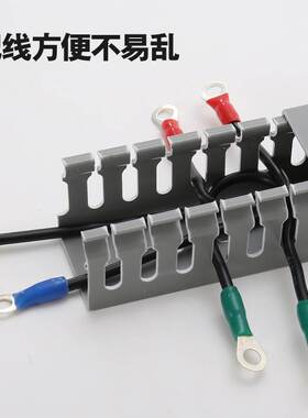 极速塑料PVC行线槽灰色阻燃x塑料明装配电箱控制箱明线走线电线卡