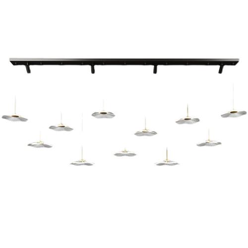 极速饭厅灯简约i现代创意荷叶办公室前台吊灯北欧轻奢酒吧餐桌吧