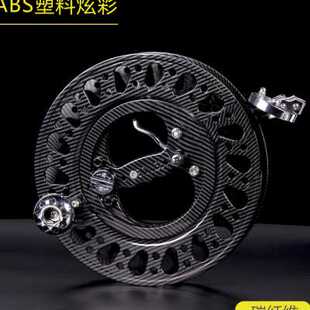 极速厂家飞悦专业大人风筝手握线轮盘防倒J转煞车塑料碳纤维轮98