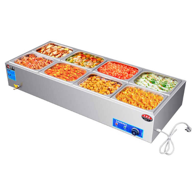 极速早餐车保温车保温台菜盆2468格售饭台M保温商用汤炉售卖流动