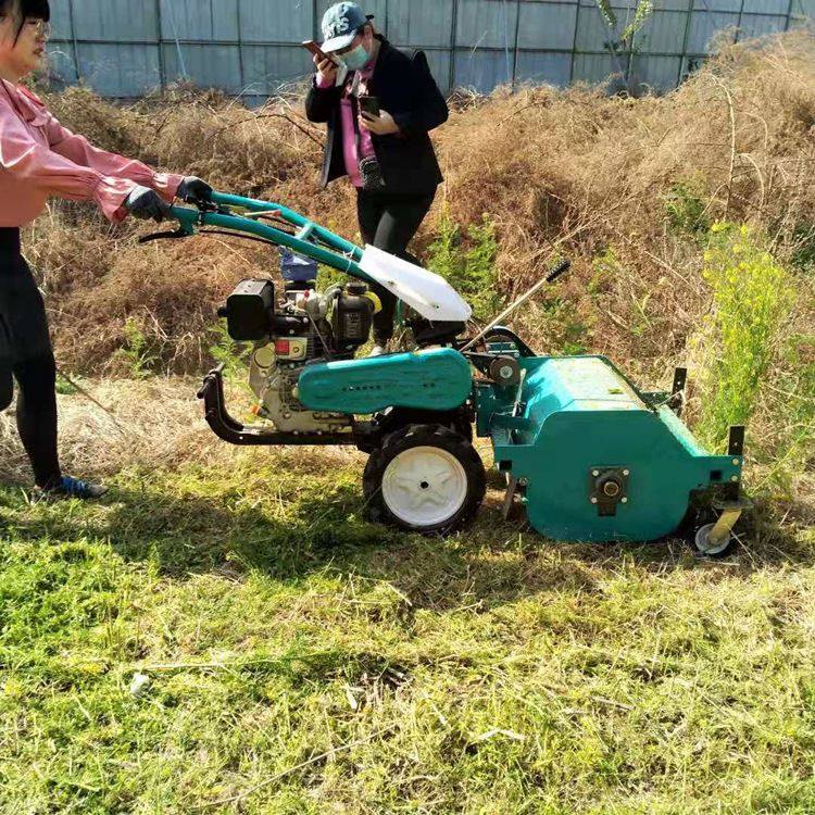 极速果园自走式大功率碎q草还田机 农用果园割草机 柴油大马力碎