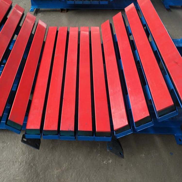 极速矿用皮带输送机配件缓冲床 耐磨损抗冲击T减震床 支持定制