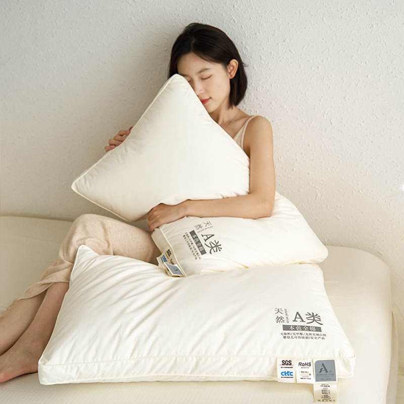 极速A类a助睡眠枕头枕芯家用可水洗护颈羽绒枕2023新款儿童枕学生