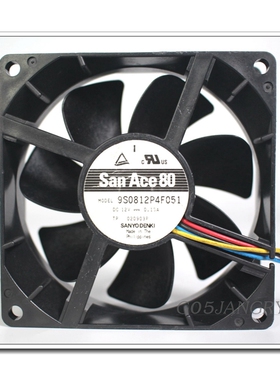 极速SANACE9S0812P4F0518cm25CMM12V0.13A主机壳4PINPWM静音