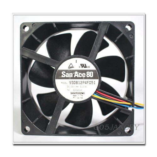 极速SANACE9S0812P4F0518cm25CMM12V0.13A主机壳4PINPWM静音