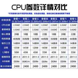 极速E5 2673V4i 2686V4 2695V4 2696V4 2697V4 2698V4 2699V4CPU2