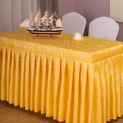 极速新款定制会议室桌套桌裙桌布布艺桌布展会签T到长条桌台裙桌