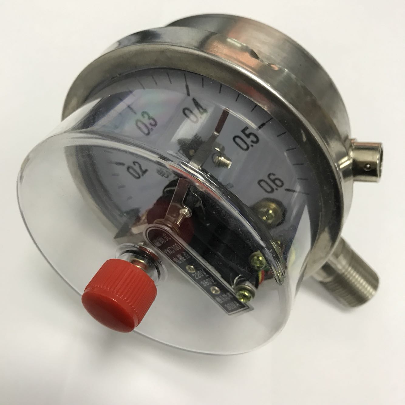 极速定制 不锈钢电接点压力表 yxc-100bf 0G-0.6mpa 直径100mm m2