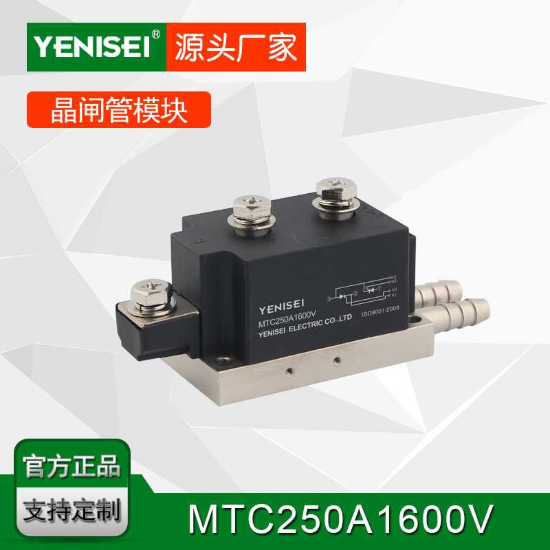 叶尼塞双路可控散热底座水冷模块 MTC250A1600V 普通晶闸管模块