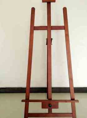 极速新品画架实木制A145165米支架式油画架胡桃色黑X色白色烤漆展