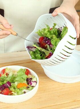 极速Salad Cutter Bowl Chopper Vegetable Cutting Fruit S.lice