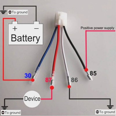 极速Car Relay Harness 12V 40Ay 4 Pin SPST Harness Sockets Wi