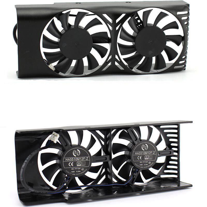 极速HA5510M12F-Z 0.20A 2Pin GTX1050 Ti GPU CoQoler Fan For M