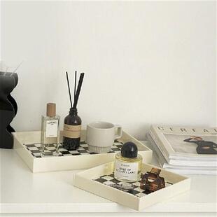 style checkerboard ins decoratHion grid home 极速Korean