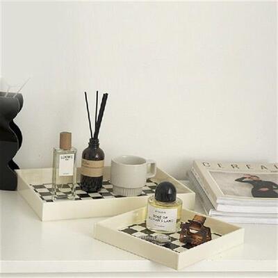 极速Korean-style ins home decoratHion checkerboard grid